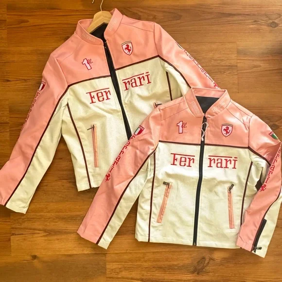 Ferrari Pink and White Racing Jacket - Picture 3 of 3